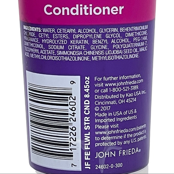 2 Pack John Frieda Frizz Ease Flawlessly Straight Shampoo 8.45 oz Keratin Smooth - Picture 6 of 6